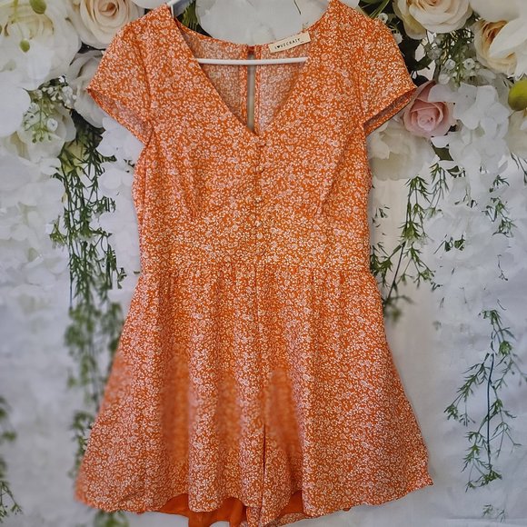 Love crazy Orange Romper - Picture 1 of 5